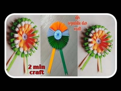 Diy ||2 Republic day craft ideas||Independence day craft ideas||easy Tricolour badge diy