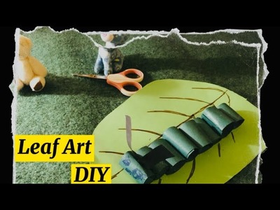 DIY Leaf Art.Make it easy.Craft idea