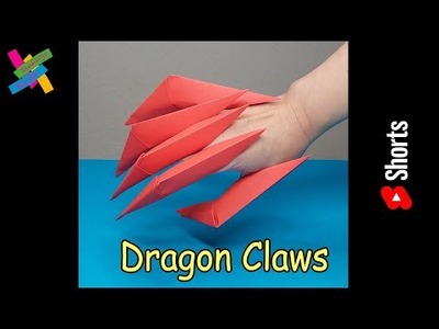 DIY Origami CLAWS | How to make paper dragon claws | Fold tutorial #Shorts