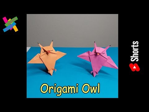 DIY Origami OWL | How to make paper owl | Fold tutorial #Shorts