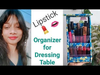 Easy diy ???????????? dressing table organizer ll lipstick nail polish organizer
