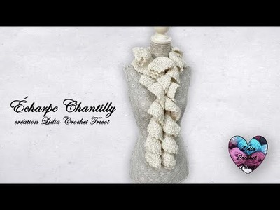 Écharpe "Chantilly" Crochet Facile et rapide! Lidia Crochet Tricot