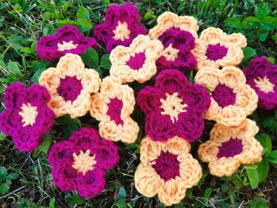 Fiori Primule all'Uncinetto - Tutorial Semplicissimo | Crochet Primroses Flowers (English Subtitles)