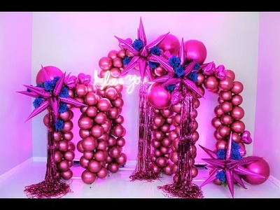 How To Balloon Garland Tutorial DIY | Set Up With Me