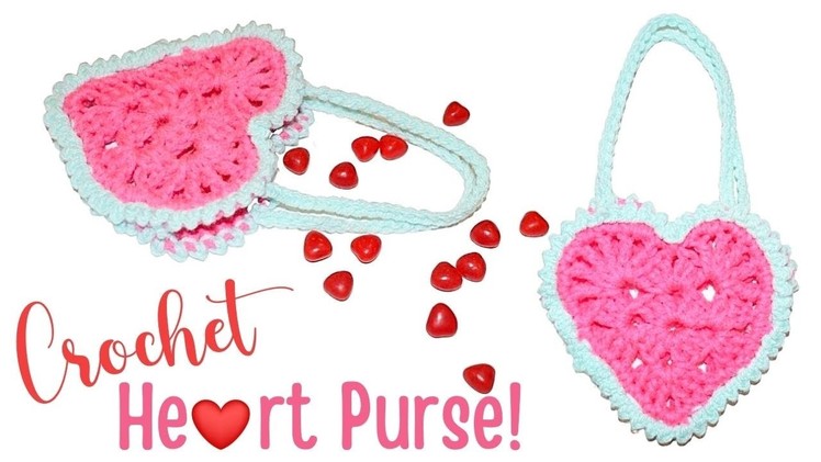 How to Crochet a Heart Purse Tutorial