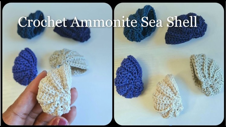 How To Crochet Ammonite Sea Shell || Crochet Sea shell  #Seashell #crochetdecore #crochetwithsumi
