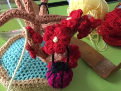 How to crochet mini flower right & left handed. Lesson 119. Left and right handed. Free pattern.