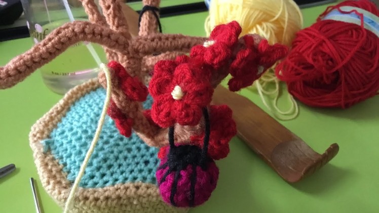 How to crochet mini flower right & left handed. Lesson 119. Left and right handed. Free pattern.