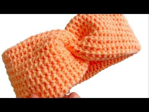 How to crochet STRECHY headband. SIMPLE pattern