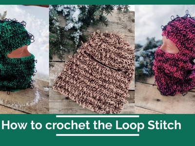 How To Crochet The Loop Stitch for Distressed Ski mask