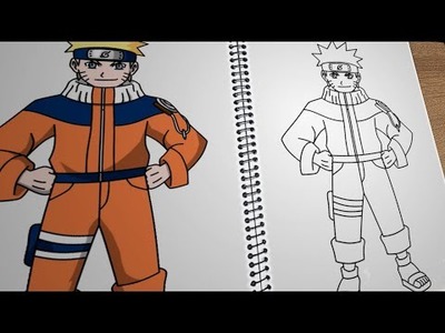How to draw NARUTO (full body) step by step, EASY