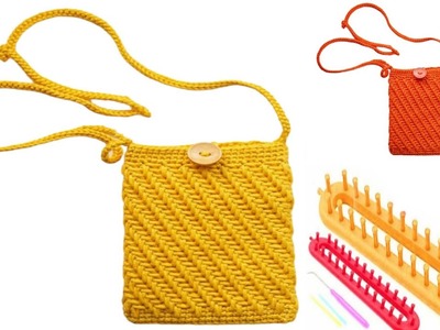 How to knit a bag on a loom @New Design Knitting Looms