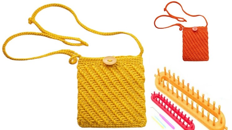 How to knit a bag on a loom @New Design Knitting Looms