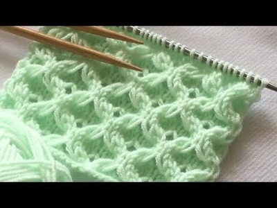How To Knit Pattern I Knitting For Beginners I İki Şiş Örgü Modelleri
