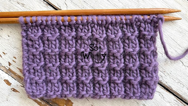 How to knit the Pique Rib stitch: Super easy, great for beginners -  So Woolly