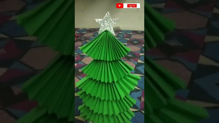 How to make Christmas tree ????#shorts
