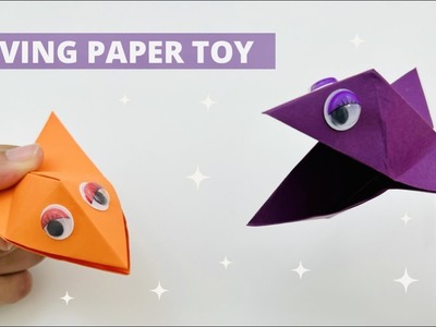 How To Make Easy Moving Paper Toy For Kids. Nursery Craft Ideas. Paper Craft Easy. KIDS crafts