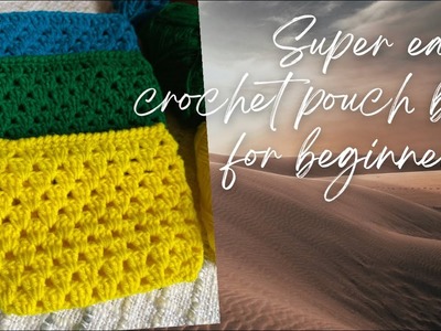 How to make easy Small crochet ???? pouch bag.#beginners #crochet #pouchbag #knitting #woolencraft