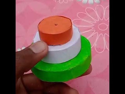 How to make Indian Flag with paper.Republic Day Special Craft.DIY Paper Flag???????? #short