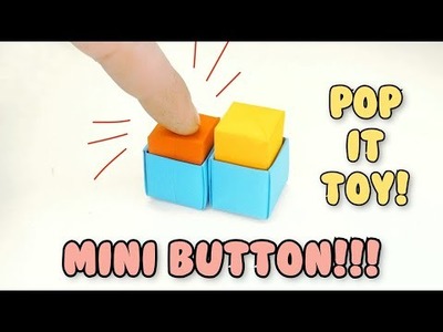How to make mini origami batton toy no glue (origami fidget toy, origami pop it)