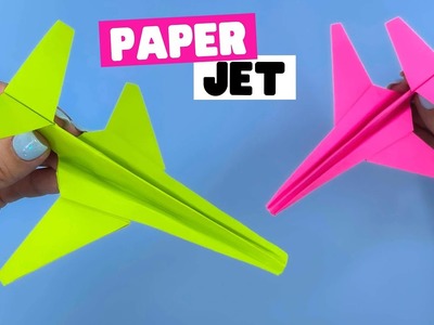 How to make paper AIRPLANE [paper plane, origami jet]