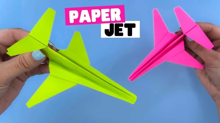 How to make paper AIRPLANE [paper plane, origami jet]