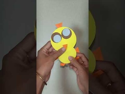 How to make Paper Duck. Paper Craft DIY. #Shorts