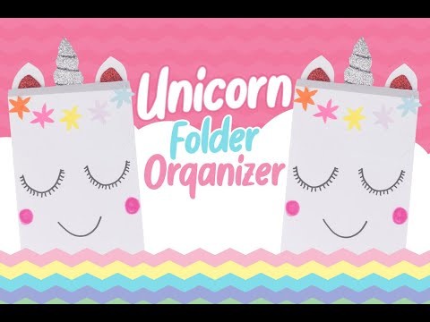 HOW TO MAKE UNICORN FOLDER ORGANIZER CRAFT FOR KIDS | PAPER CRAFT | VALENTINE CRAFT