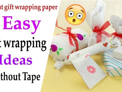 How to wrap a gift without tape and box | gift wrapping ideas