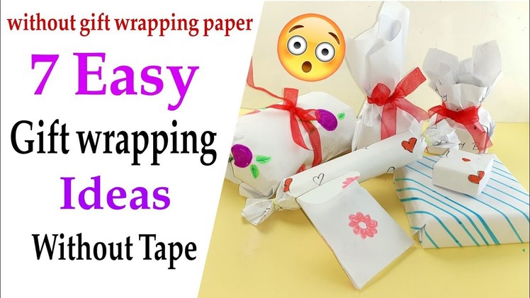 How to wrap a gift without tape and box | gift wrapping ideas