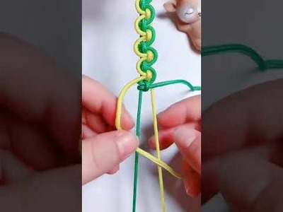 Knitted rope making easy series #shorts