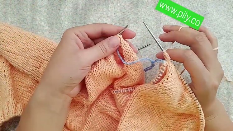 Learn to knit a sweater - knitting tutorial. sweater