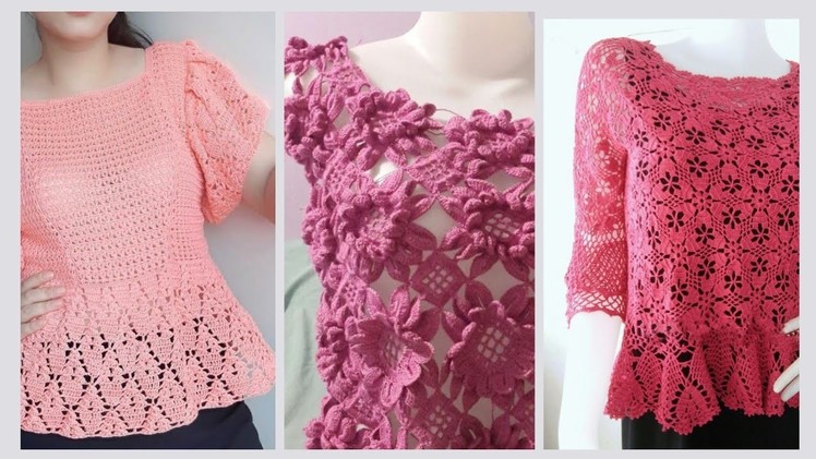 Most Phenomenal #crochet #tops.Amazing crochet pattern #tops for women#crochettops