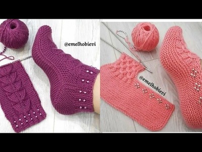New Hand Knitting Crochet Socks Design.Latest Socks Design