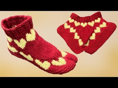 New Knitting Pattern.Design For Ladies Socks.Shoes.Slippers.Anguthe Wali Socks # 505