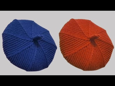 New pumkin topi ka design.latest cap knitting design for ladies and baby.topi banane ka tarika