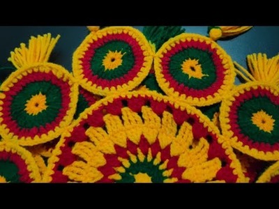 New Thalposh Design|crochet thalposh design|table cover|woolen rumal#crochetcrafts