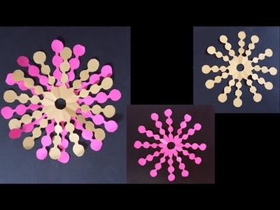 Paper flowers Make simple & Easy paper Cutting flower Designs Diy tutorial by step to step,