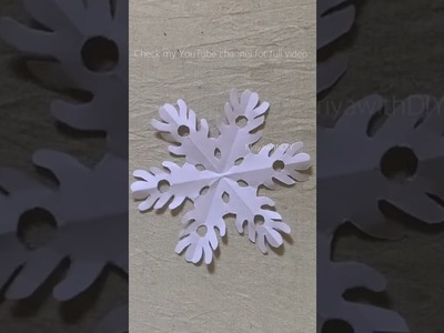 ❄️Paper Snow flakes ❄️☃️ | Paper art | Paper | Origami | Mriya with DIY