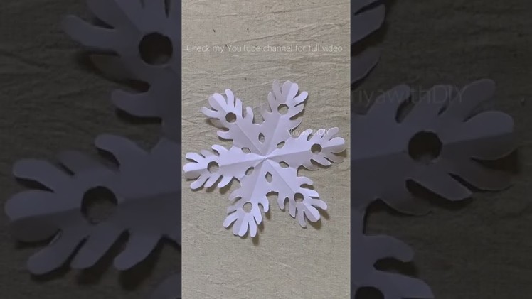 ❄️Paper Snow flakes ❄️☃️ | Paper art | Paper | Origami | Mriya with DIY