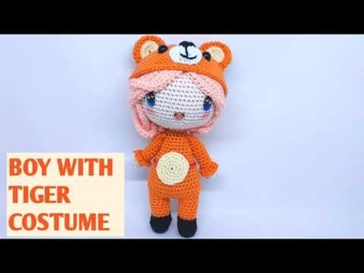 PART 2 | Tiger Costume Amigurumi (body)| Boneka Rajut Kostum Harimau (badan)