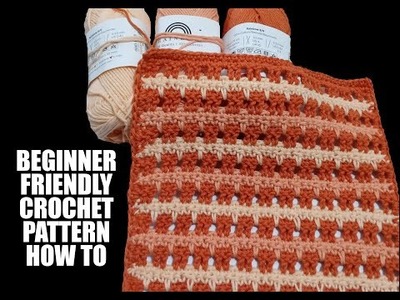 Quick and Easy Beginner Crochet Pattern Baby Blanket, Dishcloth, Afghan, crochet trend #2