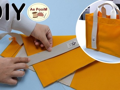 Quick & Easy! How to make a Daily Tote bag without Lining