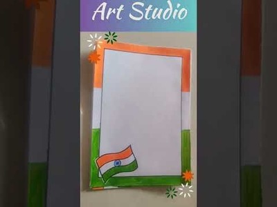 Republic Day Card Drawings????????.#BorderDesigns #diy #ProjectWork #India #Tricolor #reels #viral #shorts