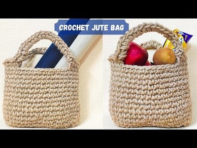 Rustic Crochet Jute Bag How To Crochet With Jute Twine Cord
