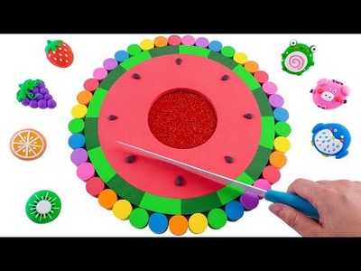 Satisfying Video l DIY How To Make Watermelon Cake With Kinetic Sand & Slime Cutting ASMR
