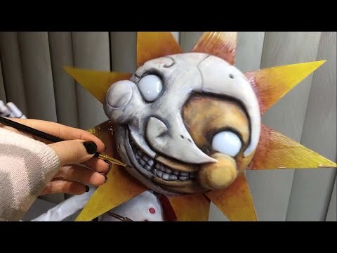 Sculpting Sundrop from Five Nights at Freddy's: Security Breach FNAF Clay Sculpture, DIY, Moondrop