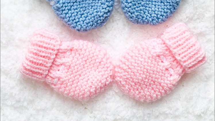 Simply adorable! Knit baby mittens to match knit baby hat in various sizes EASY KNIT PATTERN SET