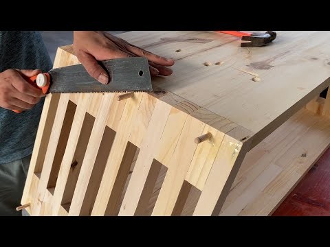 Small Wood Projects, Recycling Scrap Wood for DIY Home || How To Make a DIY Modern TV Stand