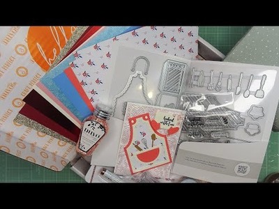 Tonic Studios Craft Kit: "Country Apron" Unboxing, Review & Tutorial! So Cute & For All Occasions!